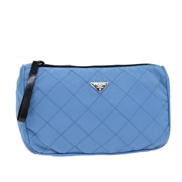 Prada Blue Synthetic Clutch Bag (Pre-Owned) - Picture 1 of 16